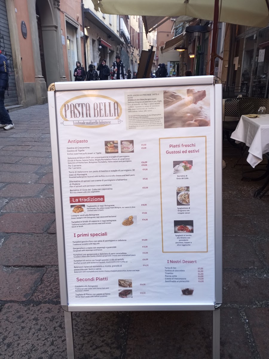 Trattoria e Bottega PASTA BELLA Menu - Image 6